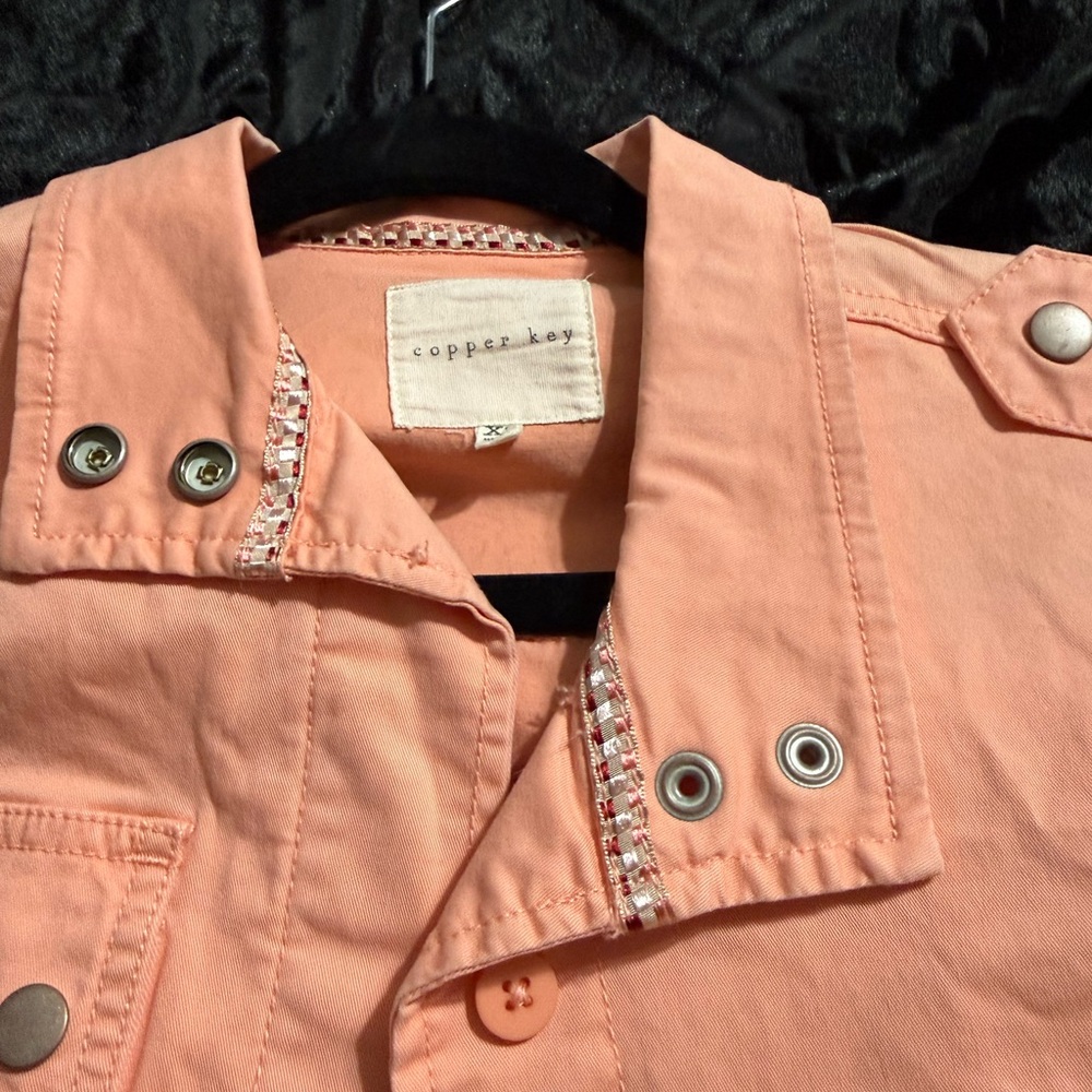 Copper Key Peach Utility Jacket - Picture 7 of 10
